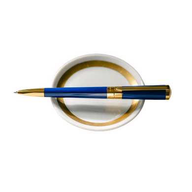 S.T. Dupont Liberte Ballpoint Navy and Gold - Ballpoint – Nibs.com