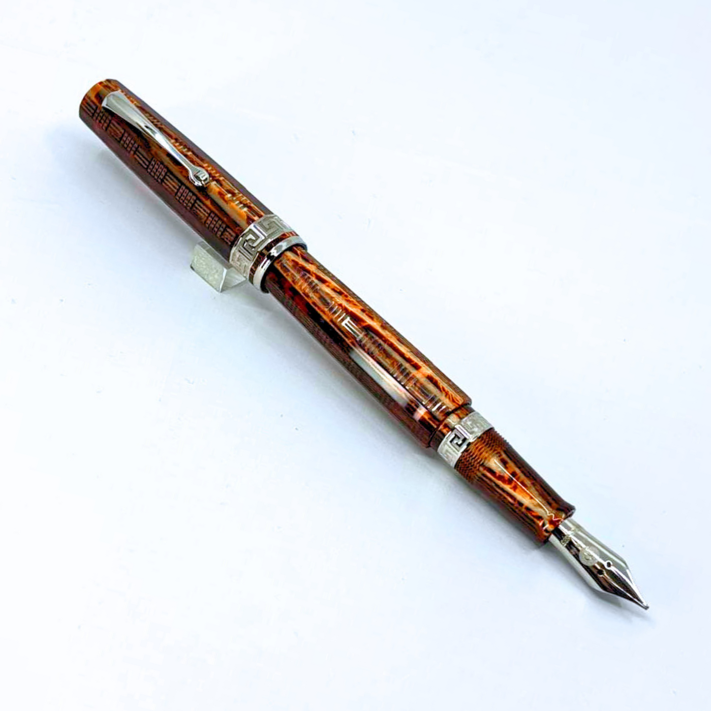 ASC Gladiator Medio Bespoke 2025 Arco Bronze Guilloche Rhodium Trim - Fountain Pen