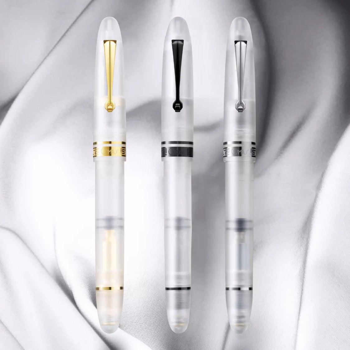 OMAS Ogiva Frosted Demonstrator Silver