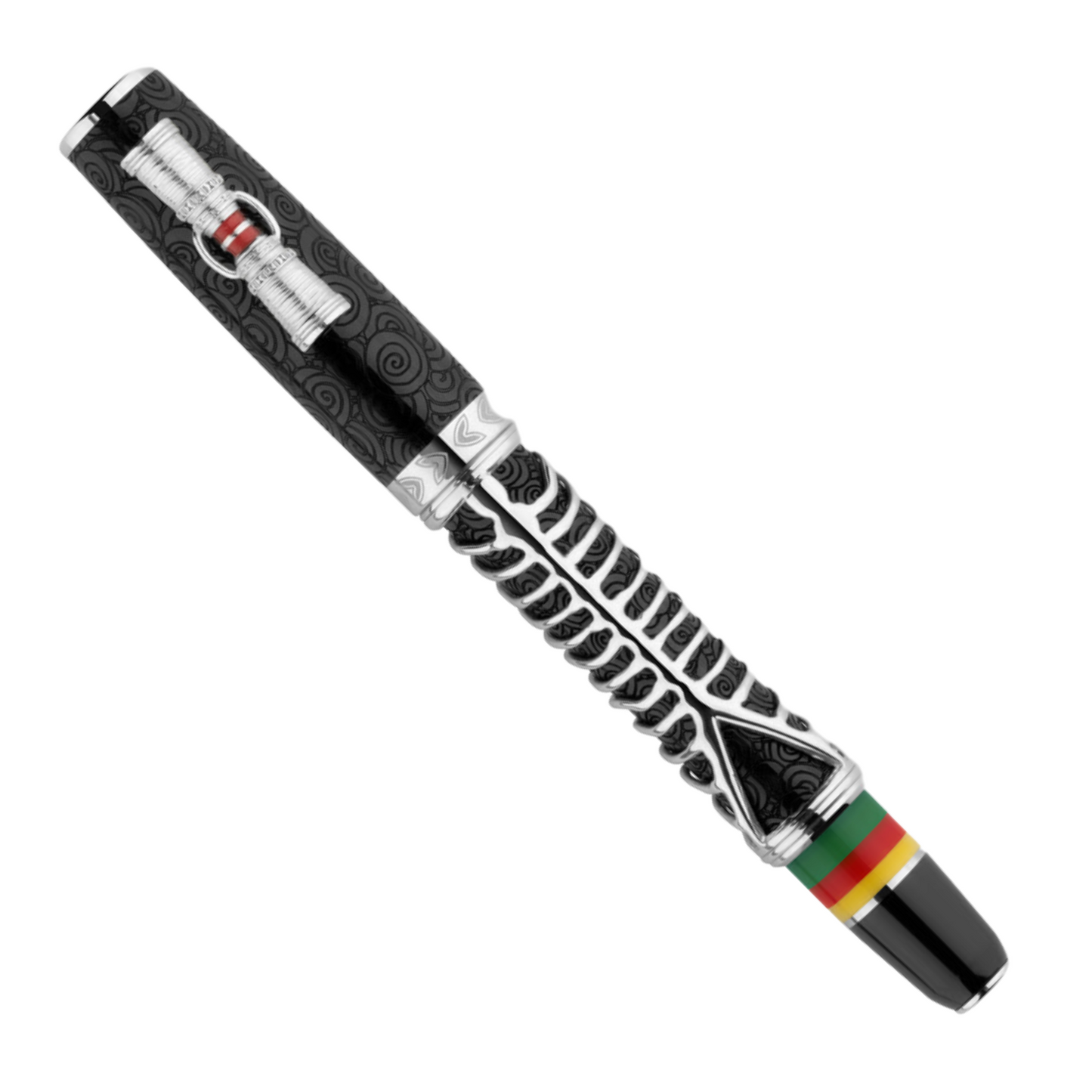 Delta Indigenous People Simbu Silver Trim Fountain Pen L.E.