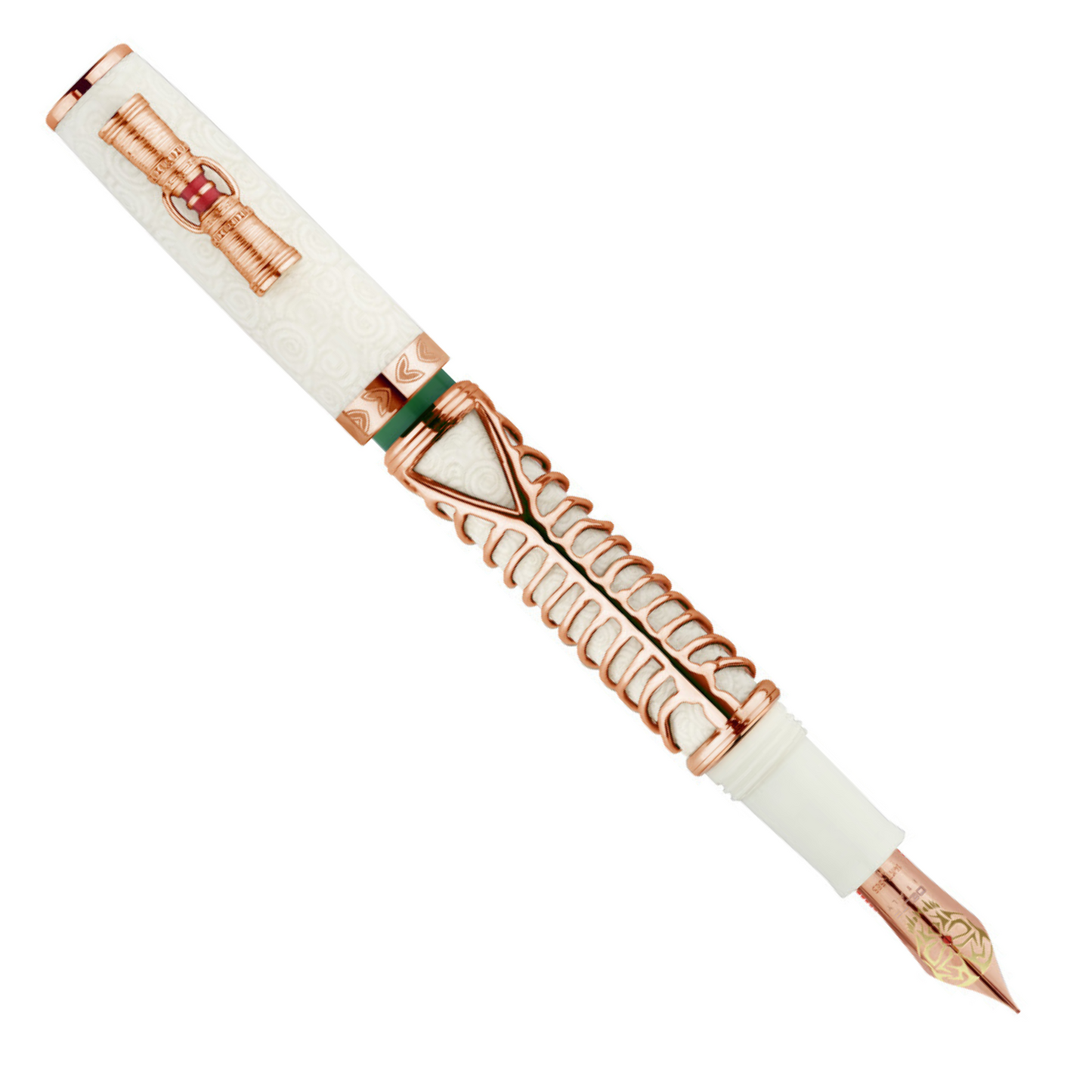 Delta Indigenous People Simbu Rose Vermeil Gold Trim Fountain Pen L.E.
