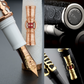 Delta Indigenous People Simbu Rose Vermeil Gold Trim Fountain Pen L.E.