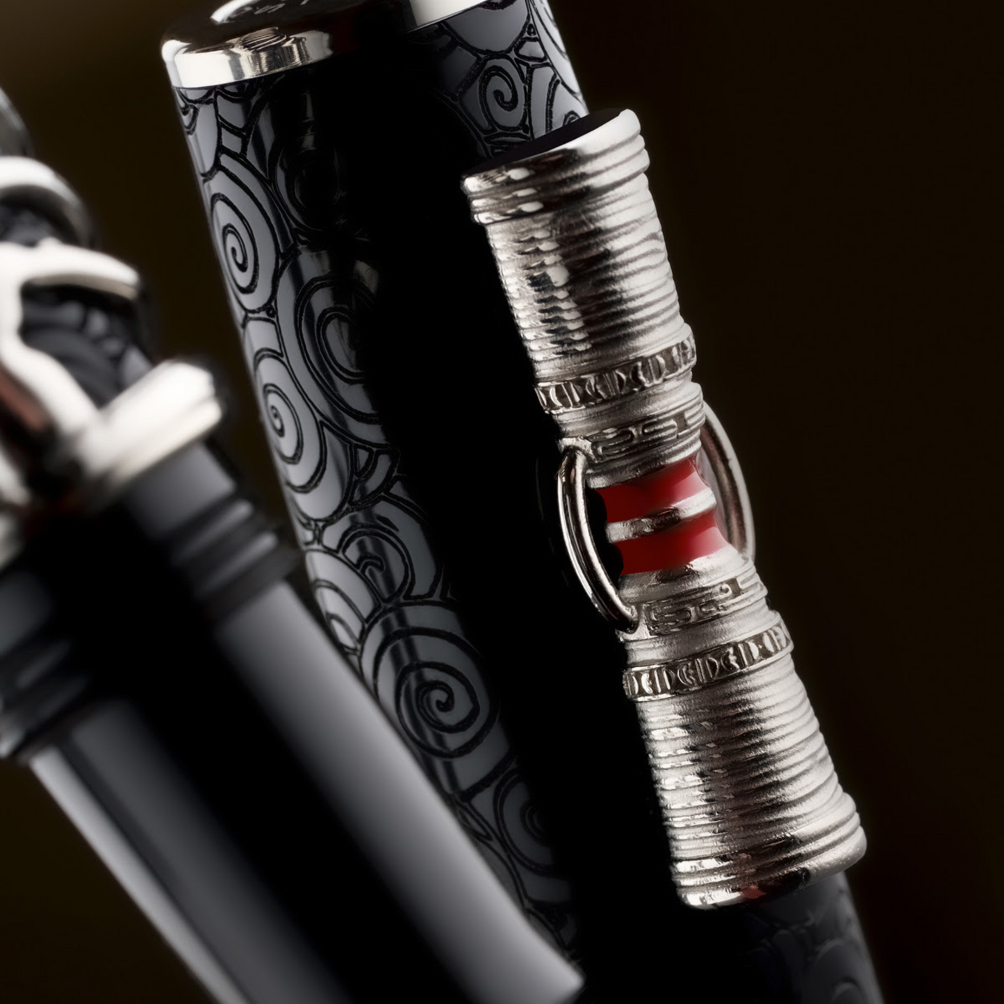 Delta Indigenous People Simbu Silver Trim Fountain Pen L.E.