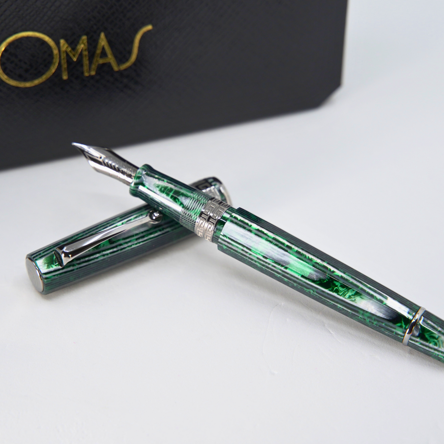 OMAS Paragon Arco Green Fountain Pen (Nibs.com 28th Anniversary)