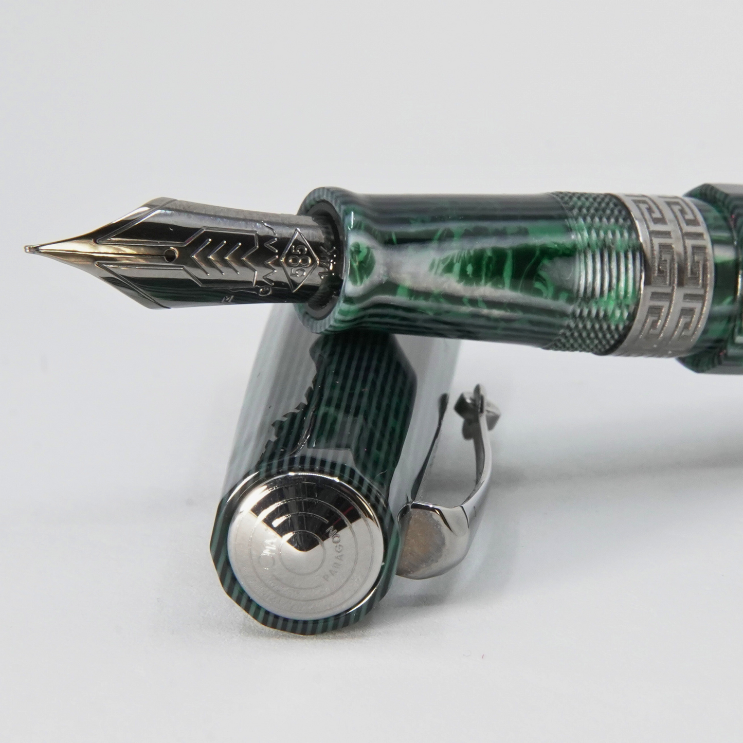 OMAS Paragon Arco Green Fountain Pen (Nibs.com 28th Anniversary)
