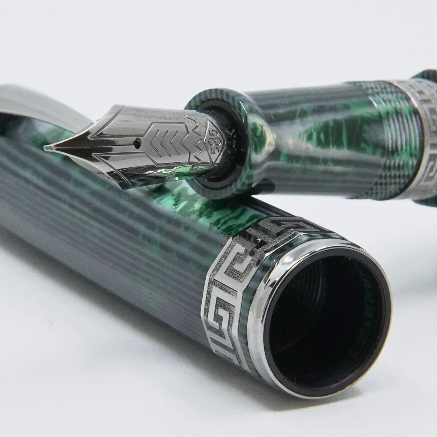 OMAS Paragon Arco Green Fountain Pen (Nibs.com 28th Anniversary)