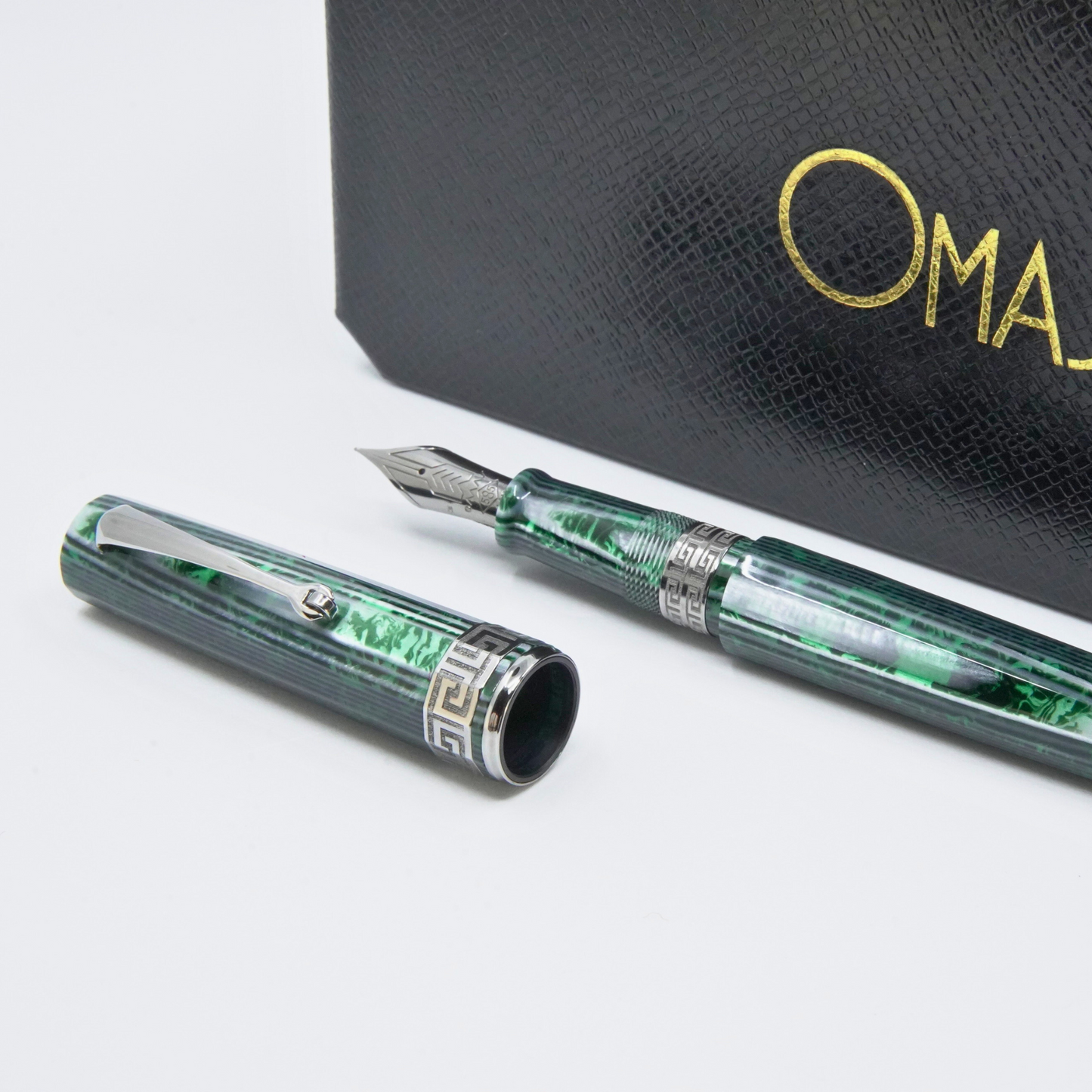 OMAS Paragon Arco Green Fountain Pen (Nibs.com 28th Anniversary)