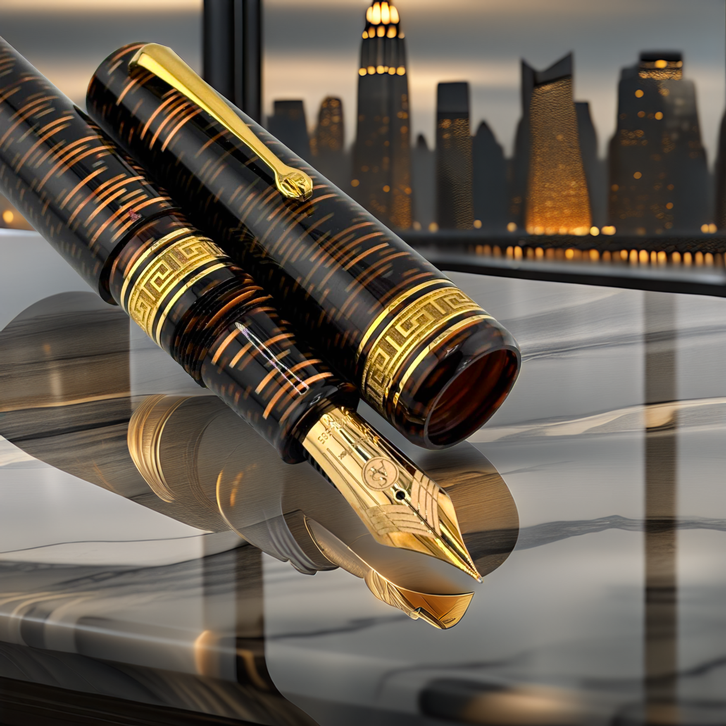 ASC Bologna Extra Bronze Skyscraper Limited Edition Fountain Pen