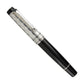 Aurora Riflessi Sterling Silver Cap Black Barrel