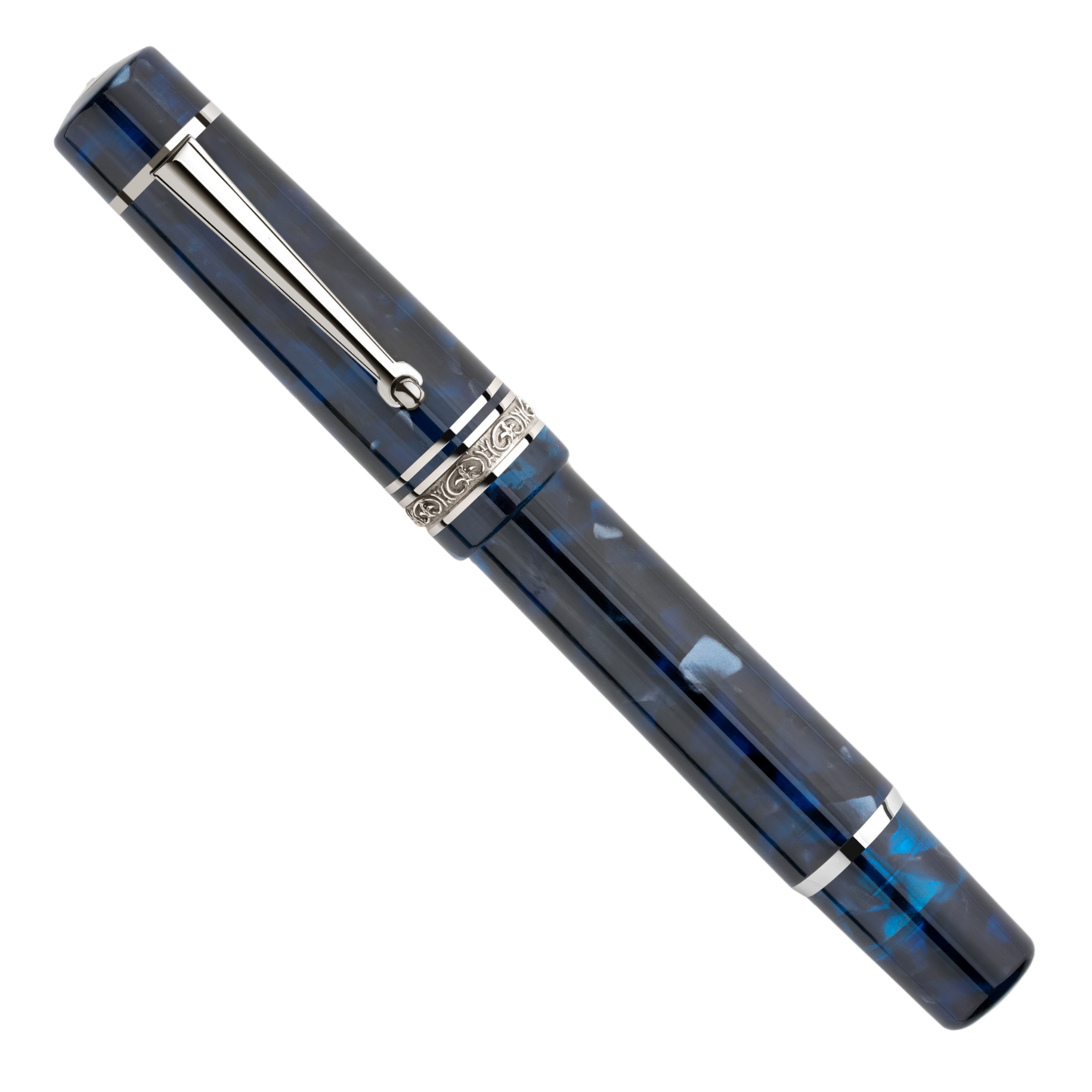 Delta Reservoir 2.0 - Blue/Grey Mother of Pearl Fountain Pen Collection