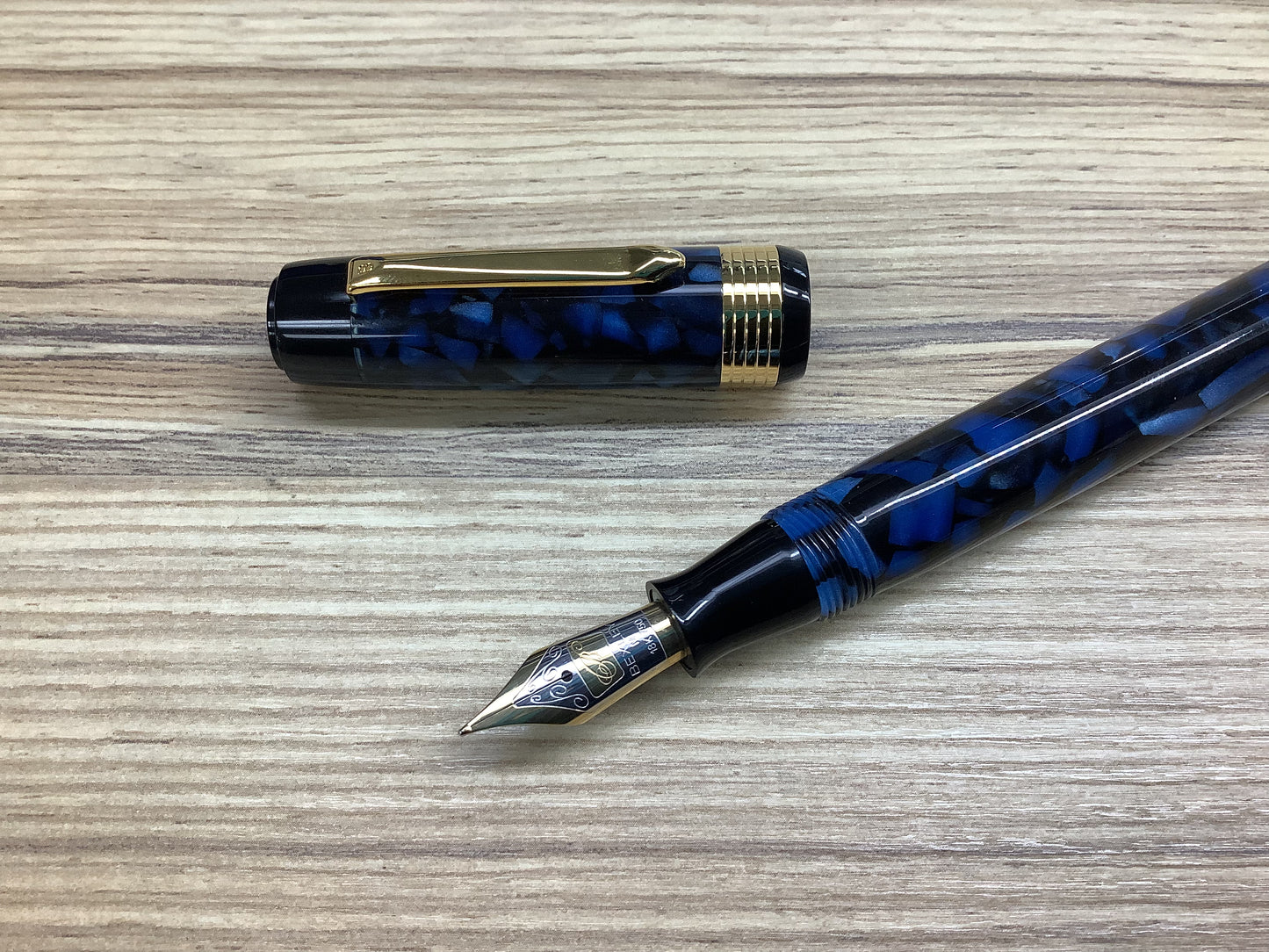 Bexley Patriarch Collection Blue Gold Nib - Fountain Pen