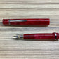 Bexley Tuck-Away Collection Red Pearl Gold Nib - Fountain Pen