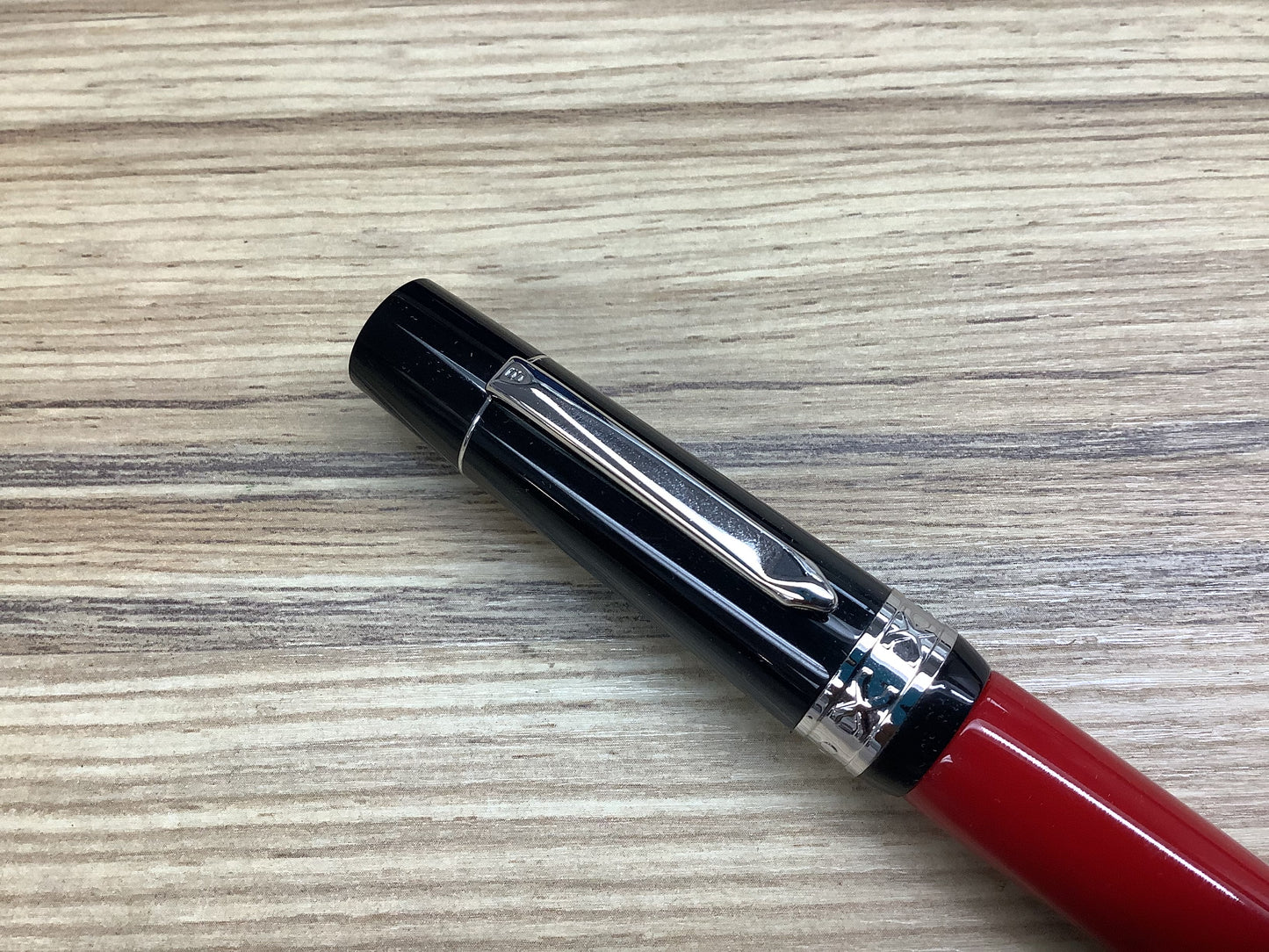 Bexley Red and Black 1993-2013 Two Tone Steel - Fountain Pen