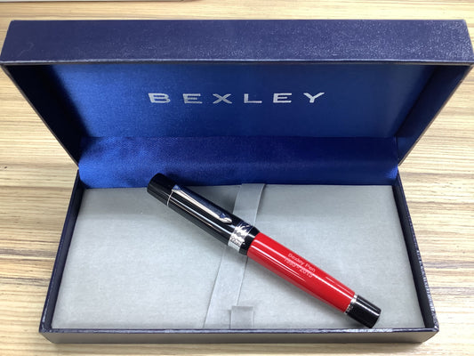 Bexley Red and Black 1993-2013 Two Tone Steel - Fountain Pen