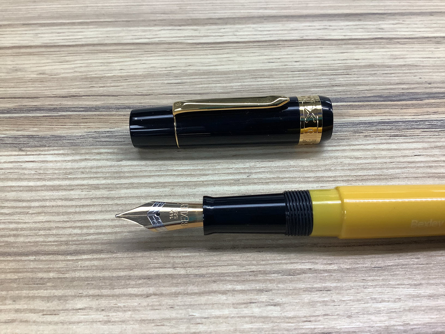 Bexley Tea Time Yellow 1993-2013  Two Tone 14k Gold Nib - Fountain Pen