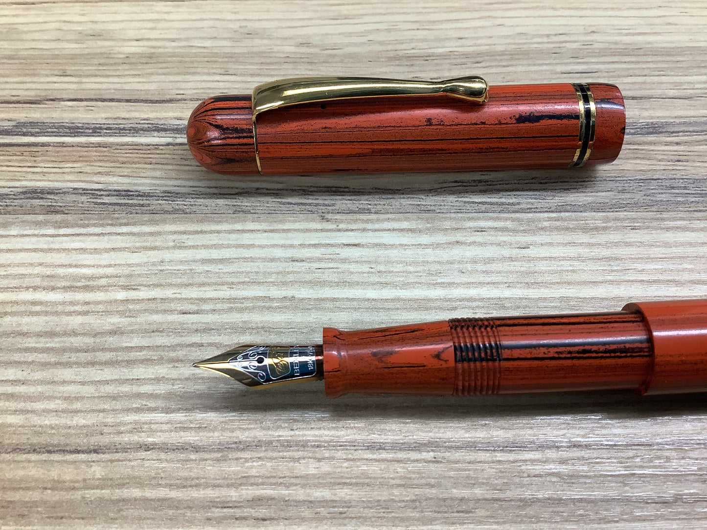 Bexley Redwood Ebonite Two Tone 18k Gold Nib - Fountain Pen