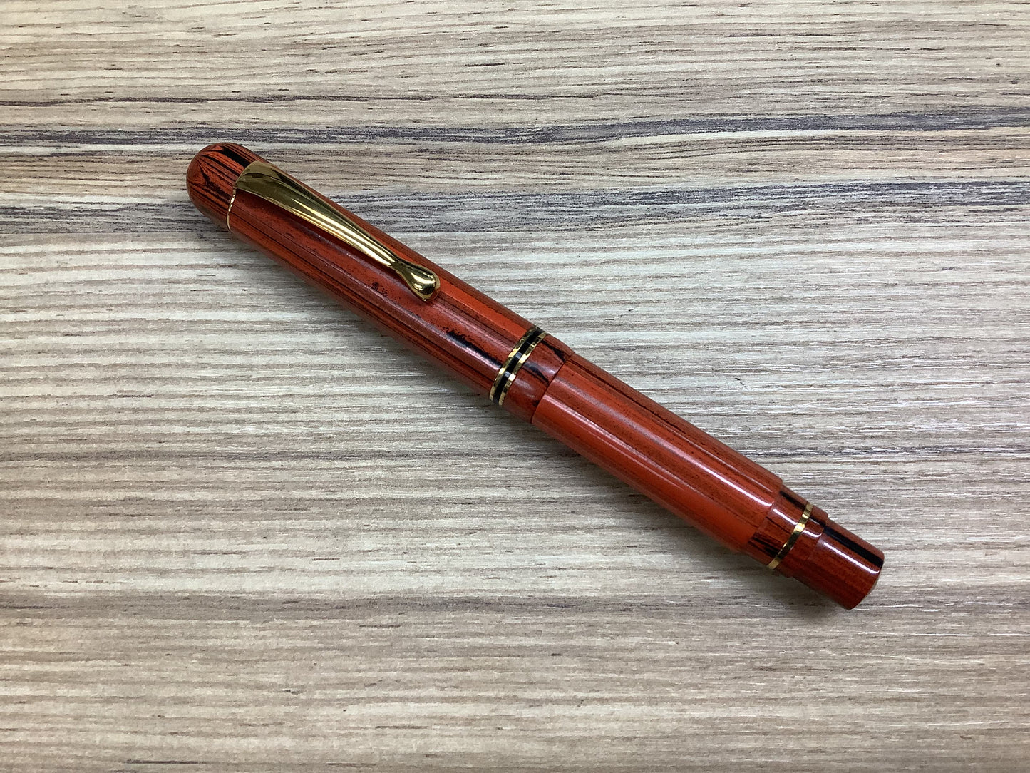 Bexley Redwood Ebonite Two Tone 18k Gold Nib - Fountain Pen
