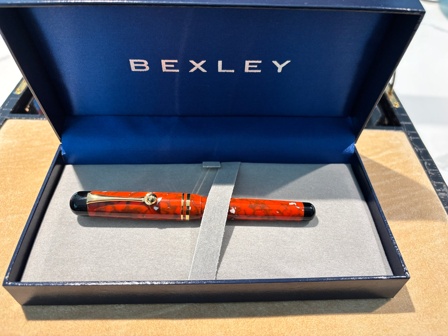 Bexley Admiral Collection Signal Red Steel Nib - Fountain Pen