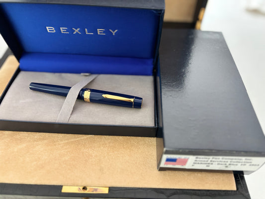 Bexley Armed Services Marines Dark Blue Steel Nib - Fountain Pen