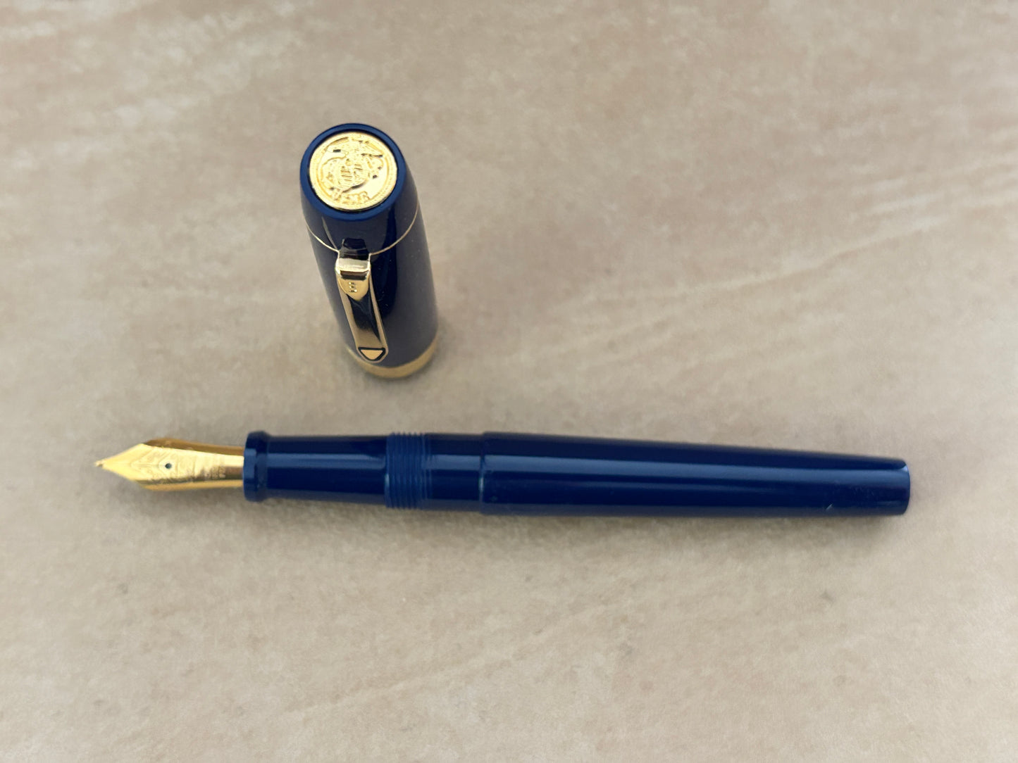 Bexley Armed Services Marines Dark Blue Steel Nib - Fountain Pen