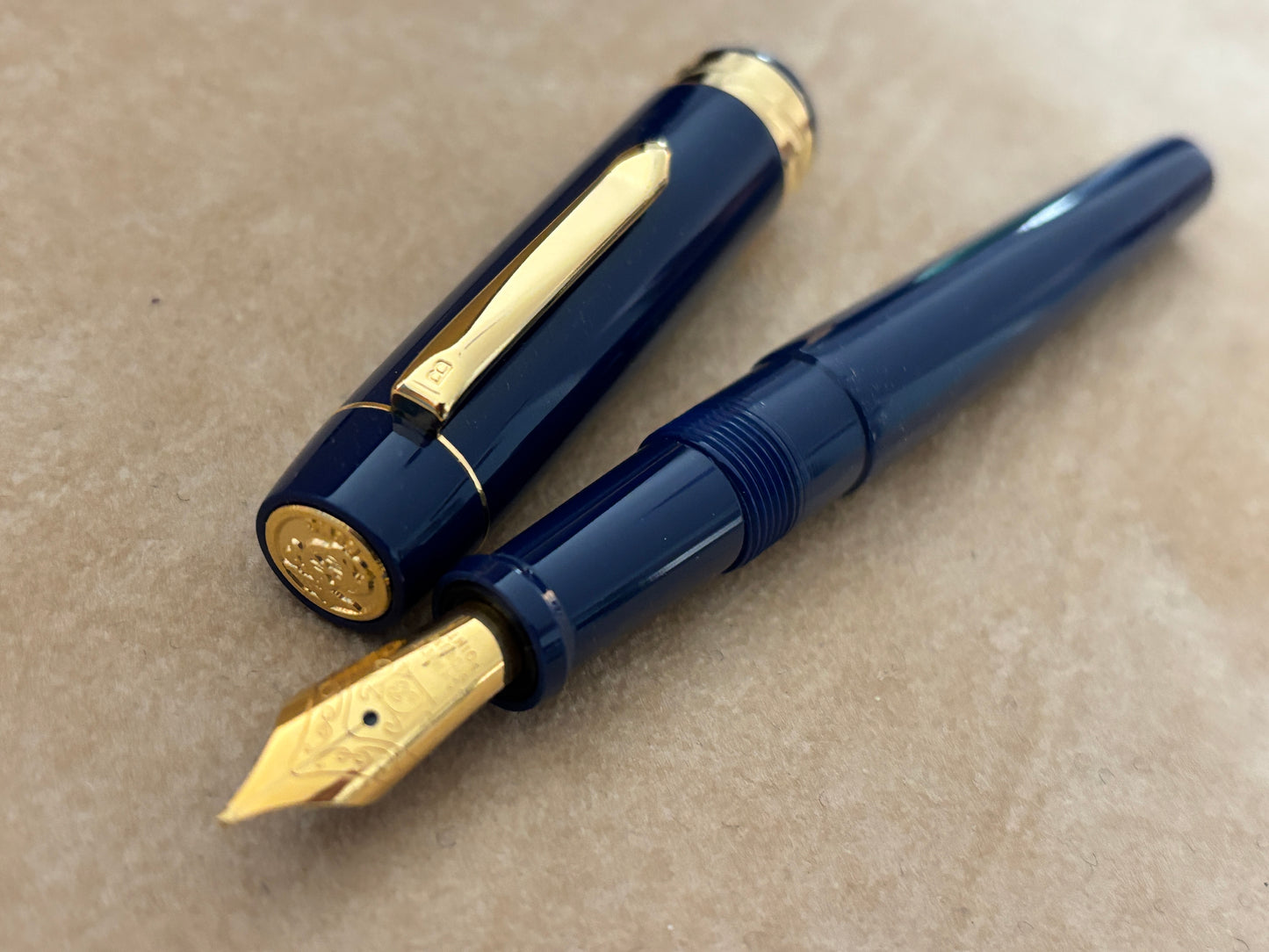 Bexley Armed Services Marines Dark Blue Steel Nib - Fountain Pen