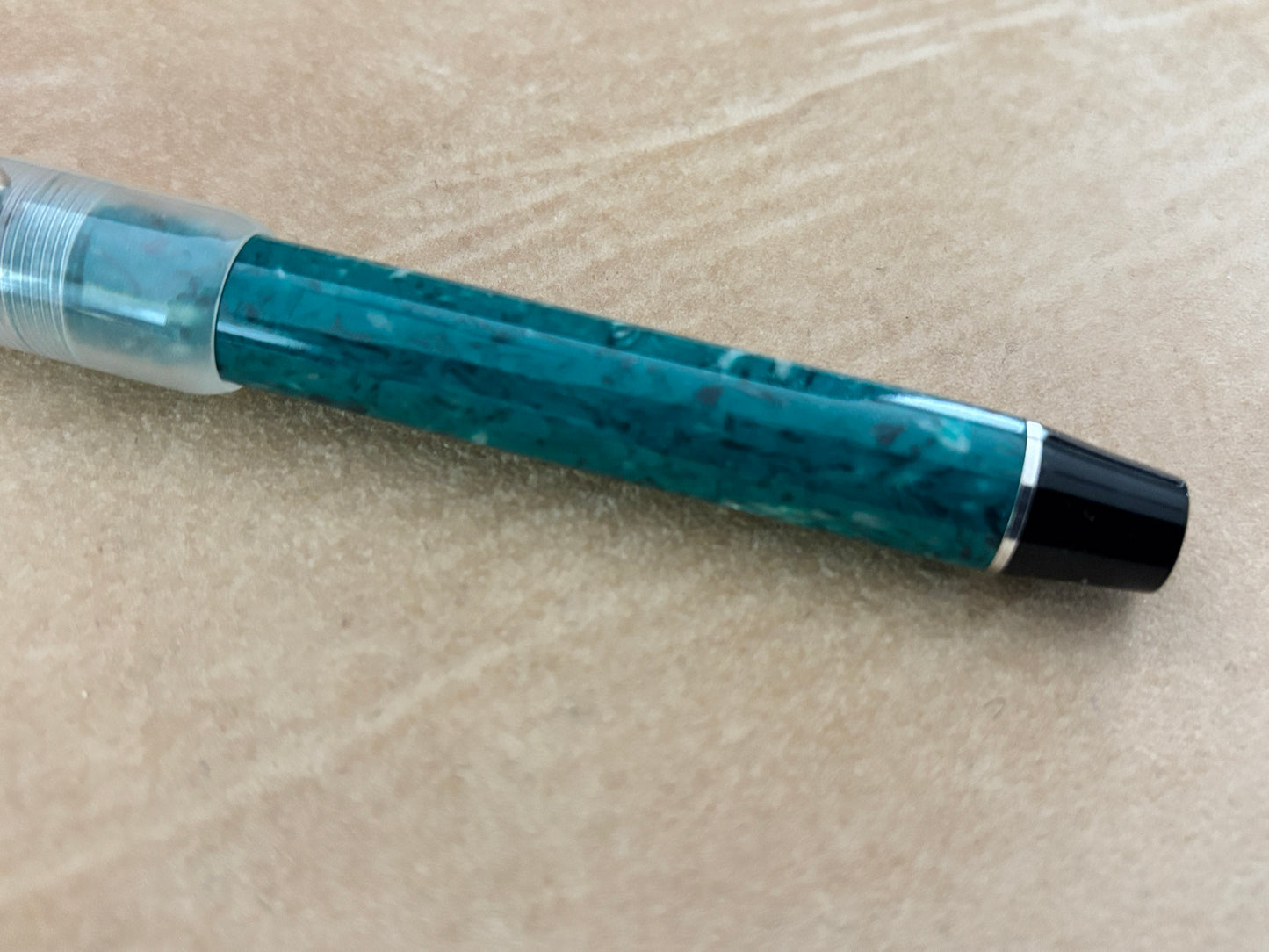 Bexley Deluxe Green Jade with Clear Demo Cap 18k Gold Nib - Fountain Pen