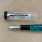 Bexley Deluxe Green Jade with Clear Demo Cap 18k Gold Nib - Fountain Pen