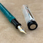 Bexley Deluxe Green Jade with Clear Demo Cap 18k Gold Nib - Fountain Pen