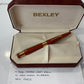 Bexley Taper Cap Orange Ebonite Gold Trim (Circa 2001) - Fountain Pen