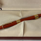 Bexley Taper Cap Orange Ebonite Gold Trim (Circa 2001) - Fountain Pen