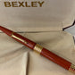 Bexley Taper Cap Orange Ebonite Gold Trim (Circa 2001) - Fountain Pen