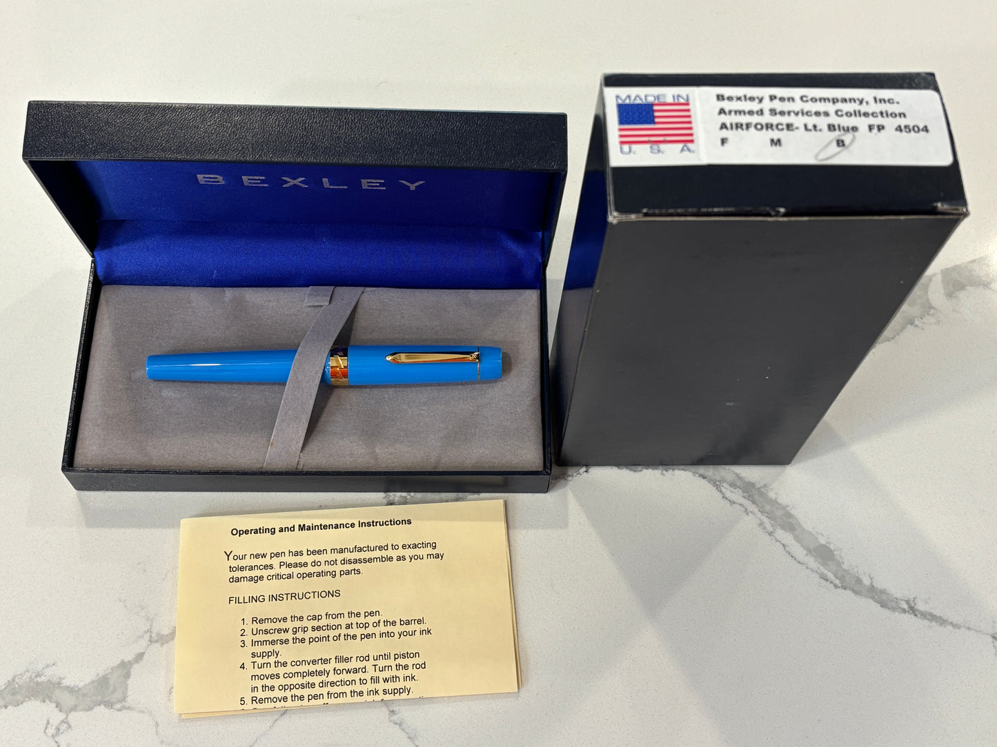 Bexley Armed Services Air Force Blue With Emblem - Fountain Pen