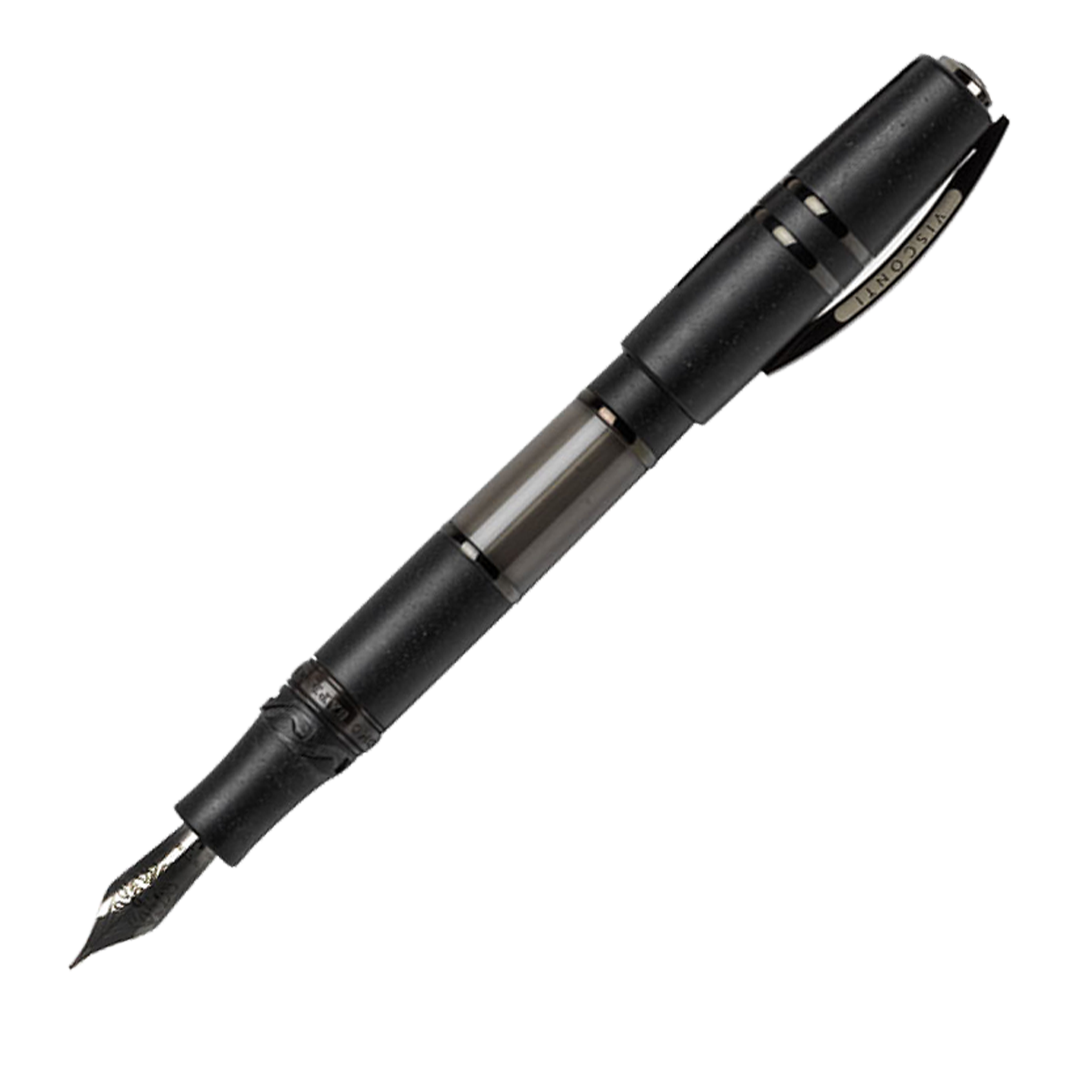 Visconti Homo Sapiens Dark Crystal Lava/Ruthenium Plating - Fountain Pen (18kt Gold Nib)