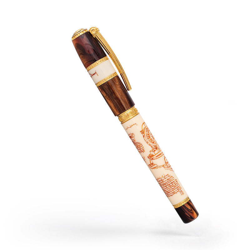 Visconti Leonardo Da Vinci Machina Gold Vermeil - Fountain Pen