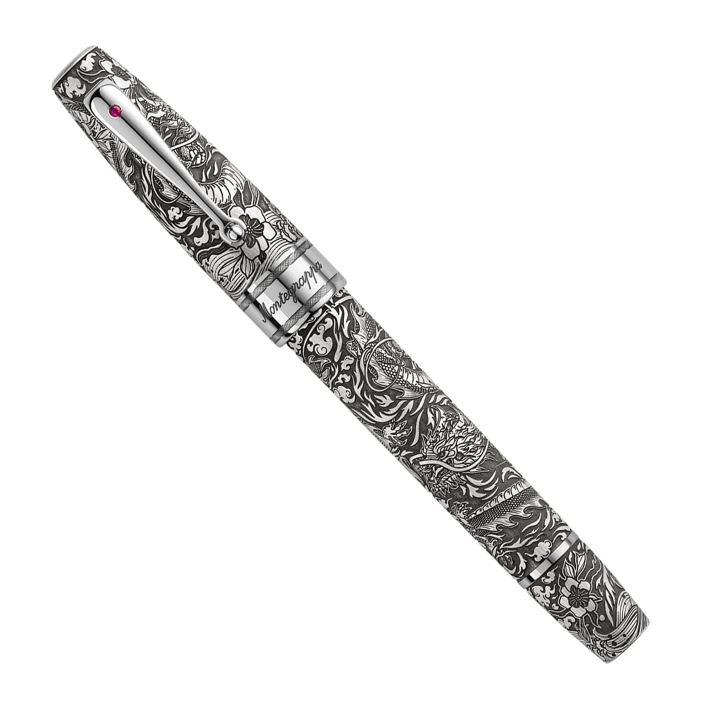 Montegrappa Imperial Year Of The Dragon Silver Limited Edition - Fountain Pen