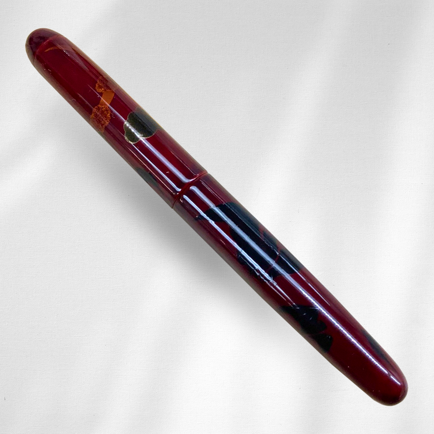 Nakaya Portable Writer Kuro Tamenuri Maki-e Bat Collection