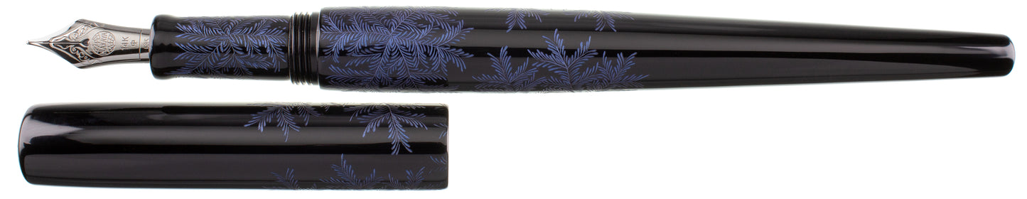Nakaya Desk Pen Shinobu Black Blue