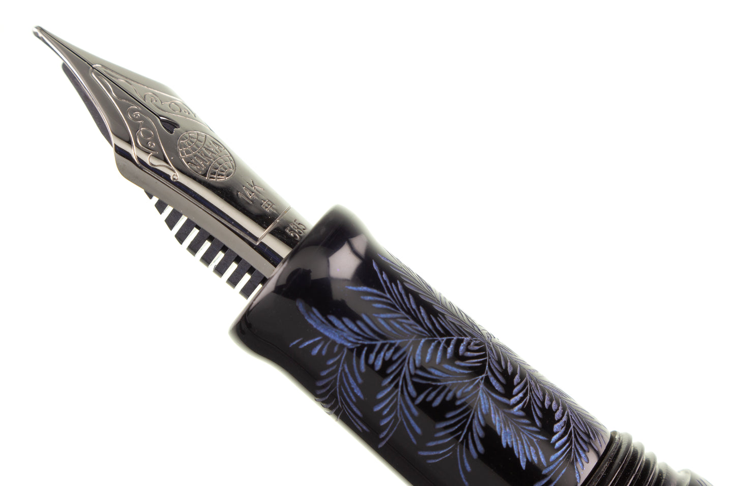 Nakaya Desk Pen Shinobu Black Blue