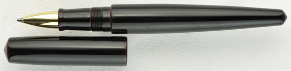 Nakaya Naka-ai Cigar Ballpen Kuro-tamenuri Gold