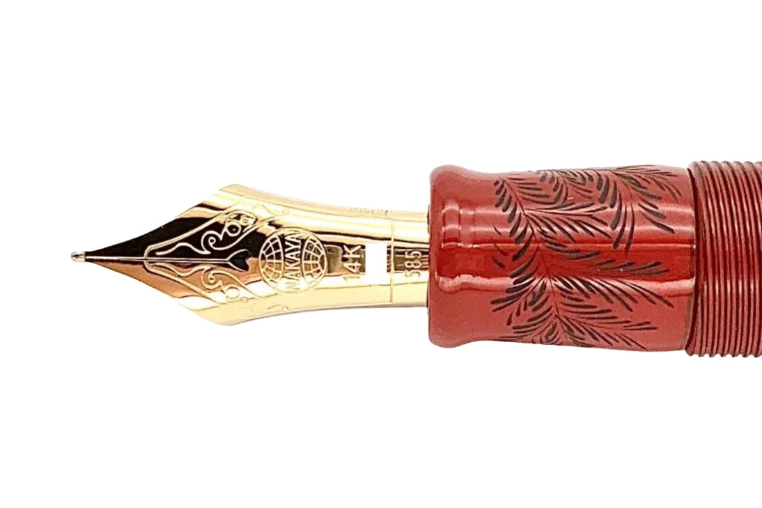 Nakaya Piccolo Writer Shinobu Red Black