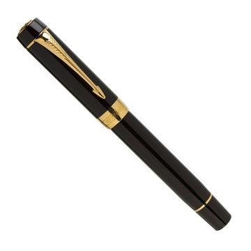 Parker デュオフォールド クラシック センテニアル　F Parker Duofold Centennial Classic Black Gold Trim – Nibs.com
