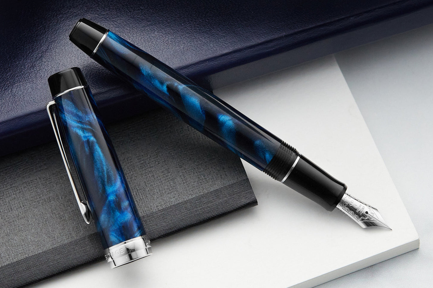 Pilot Custom Heritage SE Marble Blue - Fountain Pen