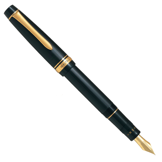 Pilot Justus 95 Black w/Gold Trim - Fountain Pen (Adjustable Nib)