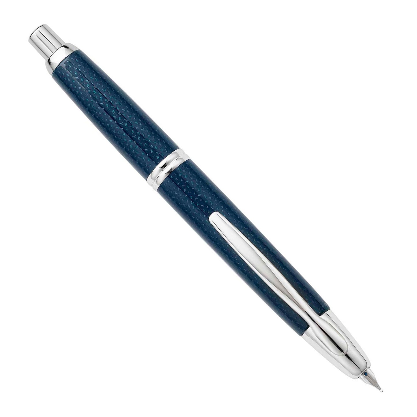 Pilot Vanishing Point Blue Carbonesque - Fountain Pen (Retractable Nib)