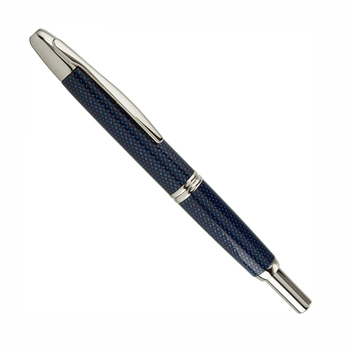Pilot Vanishing Point Blue Carbonesque - Fountain Pen (Retractable Nib)