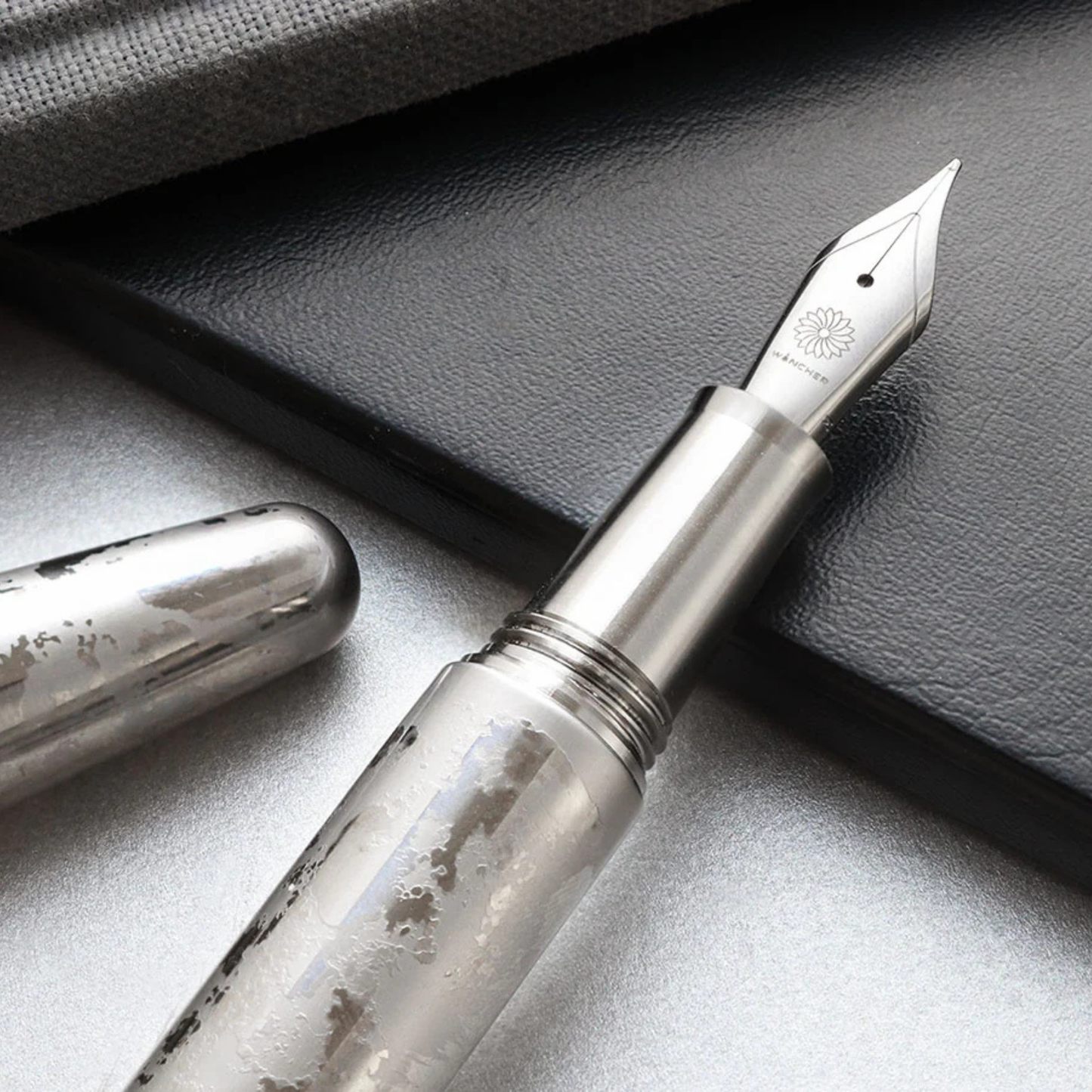 Wancher Dream Pen Primo Frosty Silver Fountain Pen