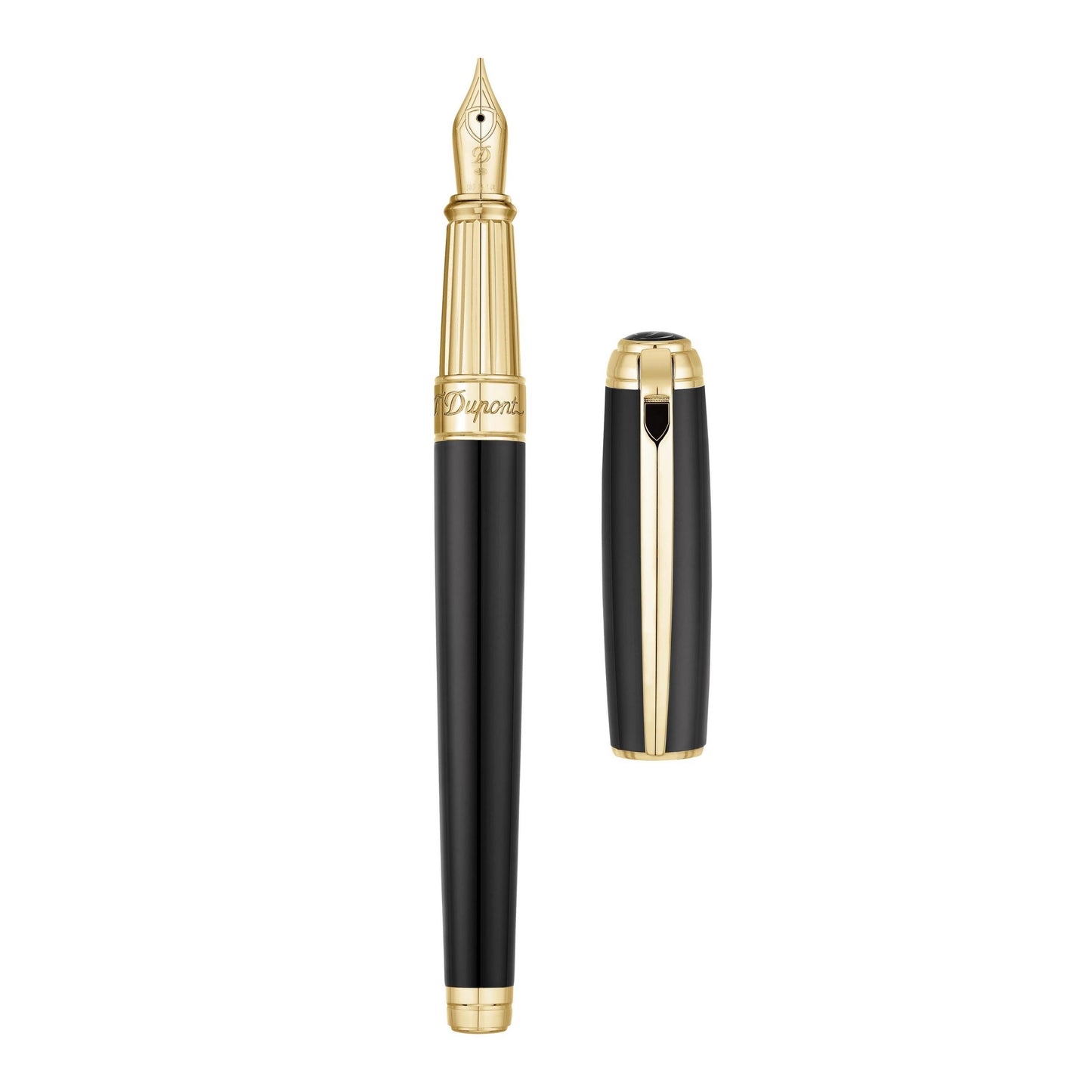 S.T. Dupont Line D Large Black Gold