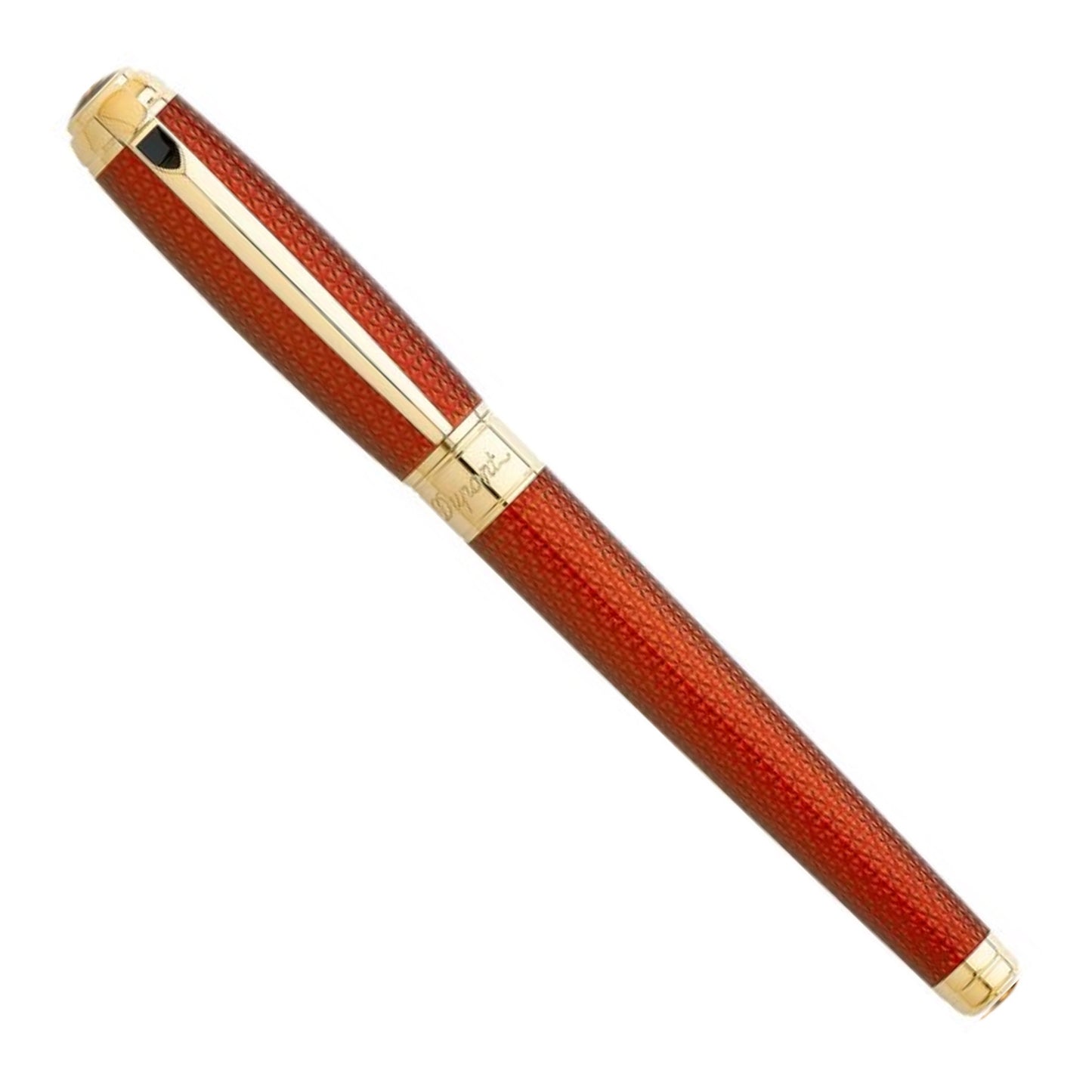 S.T. Dupont Line D Large Firehead Guilloché Amber