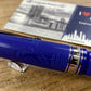 ASC Bologna Extra "I Love New York" Statue Of Liberty Chased Blue Ebonite Rhodium