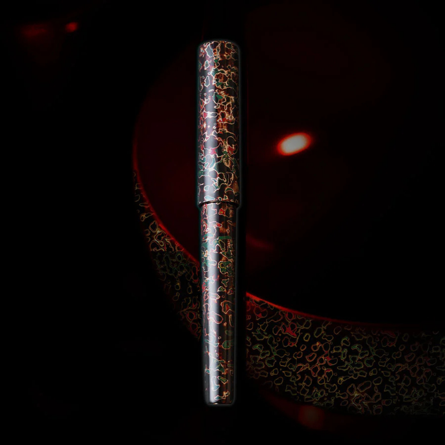 Wancher Sekai Tsugaru Urushi Kuro-age Fountain Pen
